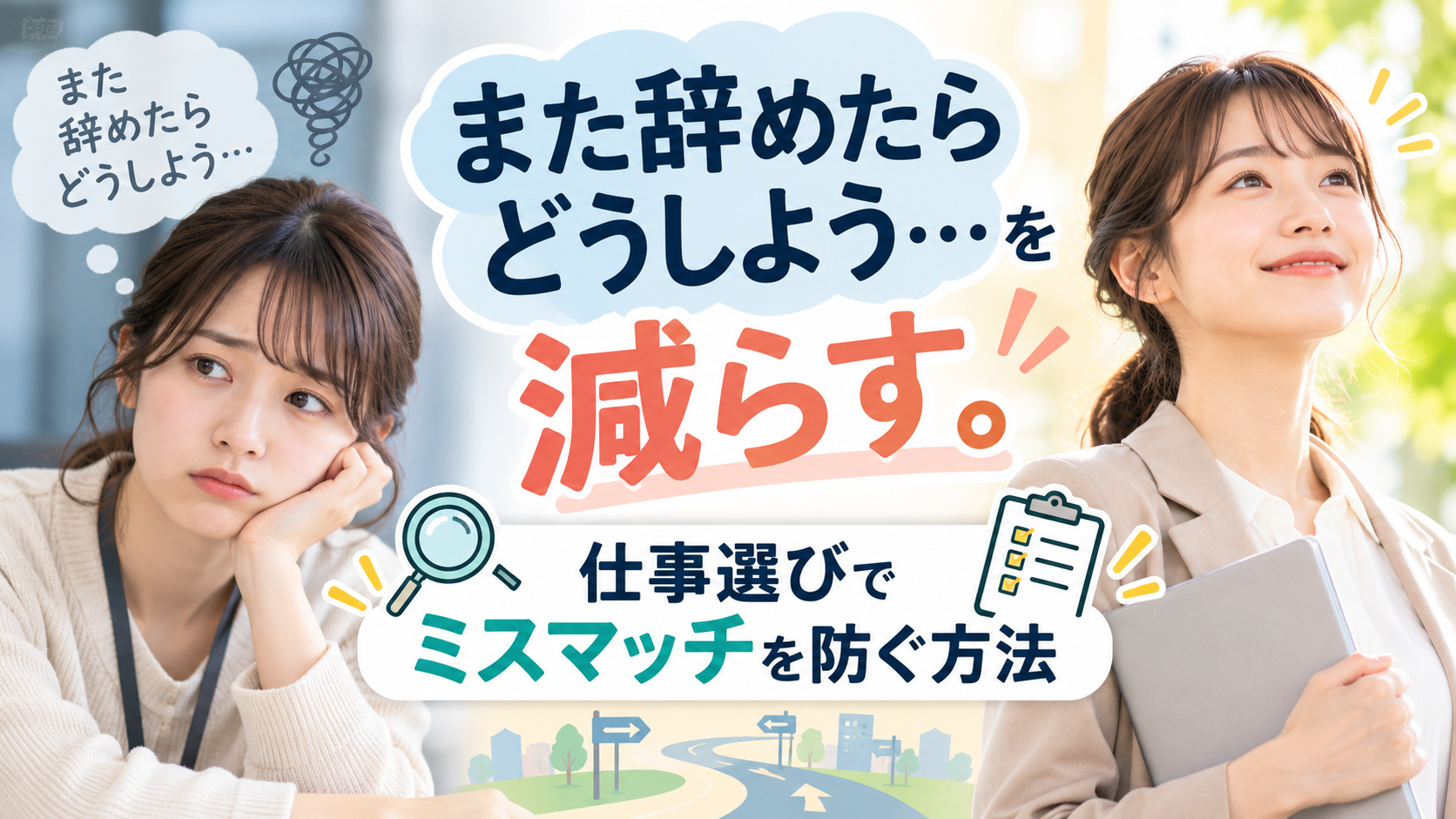 また辞めたらどうしよう…を減らす。仕事選びでミスマッチを防ぐ方法